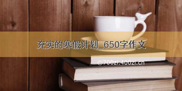 充实的寒假计划_650字作文