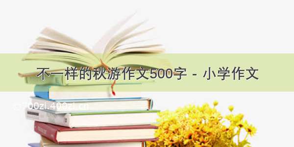 不一样的秋游作文500字 - 小学作文