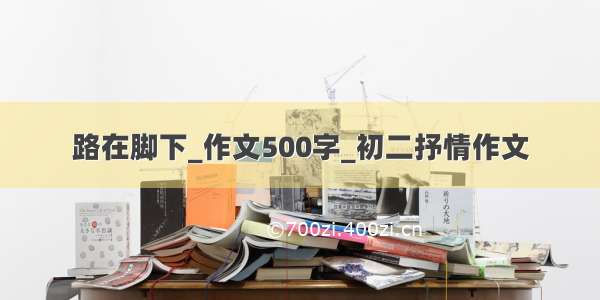 路在脚下_作文500字_初二抒情作文