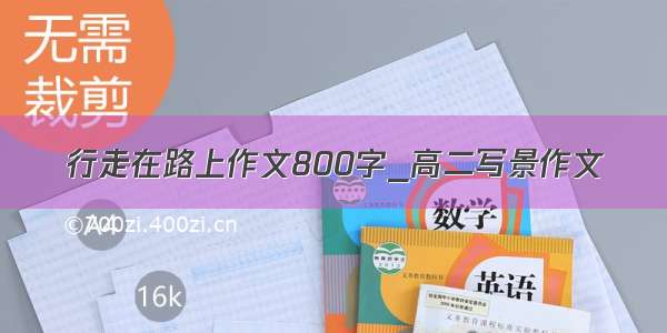 行走在路上作文800字_高二写景作文