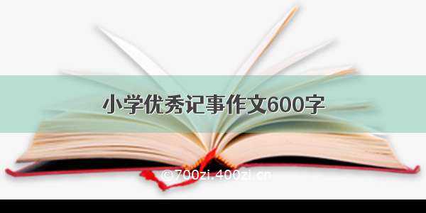 小学优秀记事作文600字