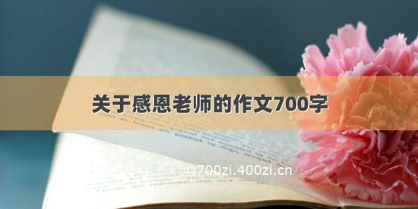 关于感恩老师的作文700字