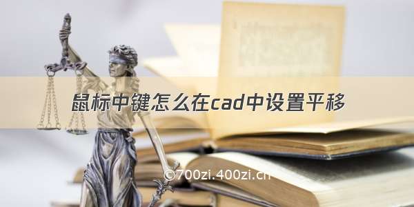 鼠标中键怎么在cad中设置平移