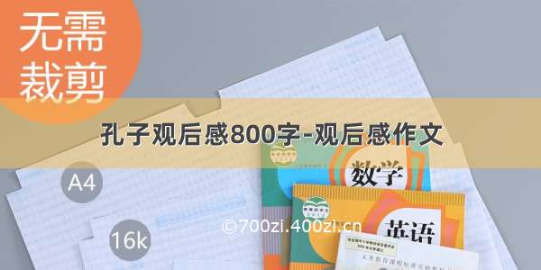 孔子观后感800字-观后感作文