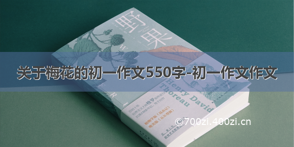 关于梅花的初一作文550字-初一作文作文