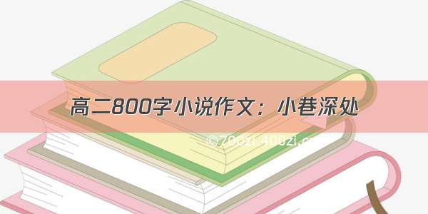 高二800字小说作文：小巷深处