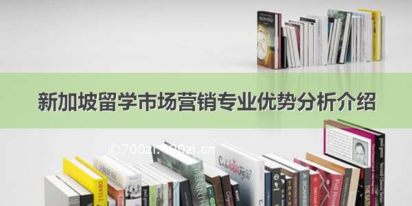 新加坡留学市场营销专业优势分析介绍