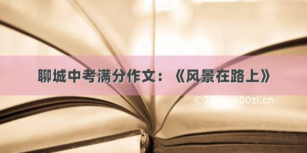 聊城中考满分作文：《风景在路上》