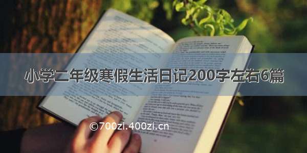 小学二年级寒假生活日记200字左右6篇