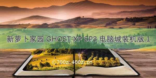 新萝卜家园 GHOST XP SP3 电脑城装机版.1