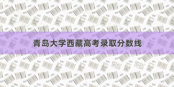 青岛大学西藏高考录取分数线