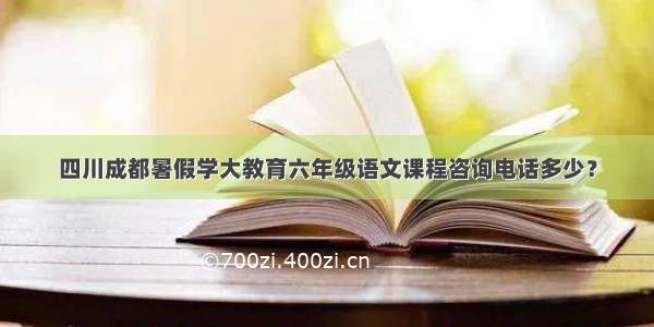 四川成都暑假学大教育六年级语文课程咨询电话多少？