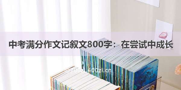 中考满分作文记叙文800字：在尝试中成长