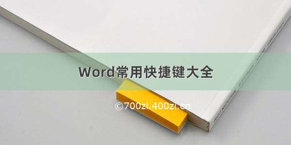 Word常用快捷键大全