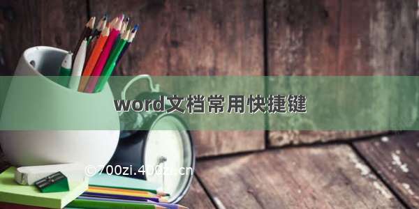 word文档常用快捷键