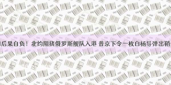 一切后果自负！北约阻挠俄罗斯舰队入港 普京下令一枚白杨导弹出鞘开路