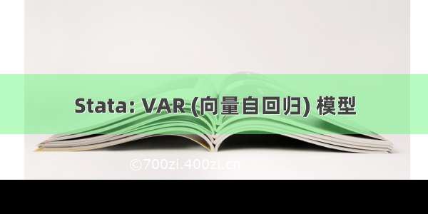 Stata: VAR (向量自回归) 模型