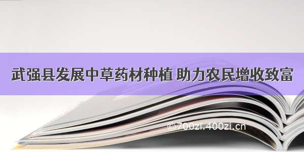 武强县发展中草药材种植 助力农民增收致富