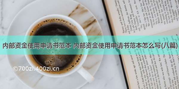 内部资金使用申请书范本 内部资金使用申请书范本怎么写(八篇)