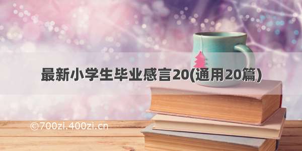 最新小学生毕业感言20(通用20篇)