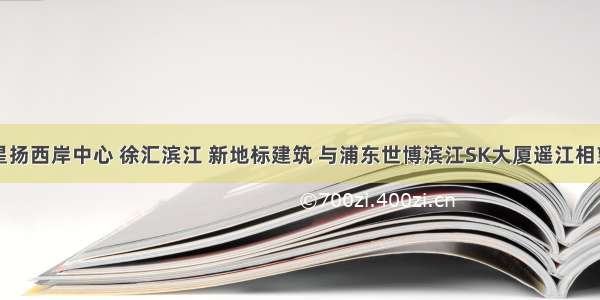 星扬西岸中心 徐汇滨江 新地标建筑 与浦东世博滨江SK大厦遥江相望