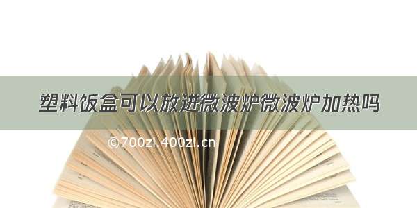 塑料饭盒可以放进微波炉微波炉加热吗