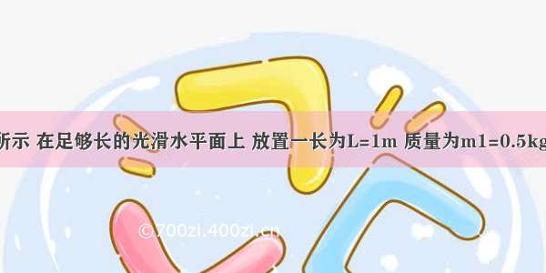 如图（a）所示 在足够长的光滑水平面上 放置一长为L=1m 质量为m1=0.5kg的木板A 一