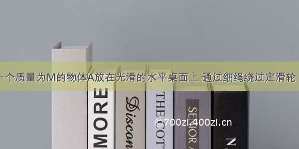 如图所示 一个质量为M的物体A放在光滑的水平桌面上 通过细绳绕过定滑轮 在甲图细绳