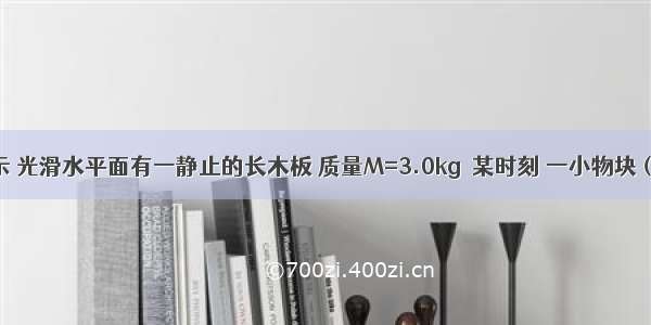 如图甲所示 光滑水平面有一静止的长木板 质量M=3.0kg．某时刻 一小物块（可视为质