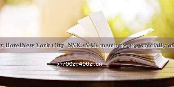 .New York Helmsley HotelNew York City  NYKAYAK members are specially offered the New York