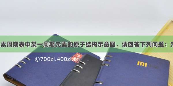 24 下表为元素周期表中某一周期元素的原子结构示意图．请回答下列问题：元素名称钠镁