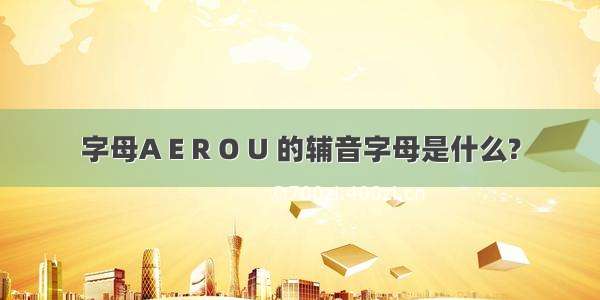 字母A E R O U 的辅音字母是什么?