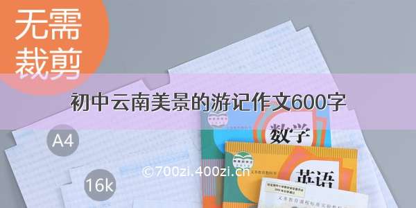 初中云南美景的游记作文600字