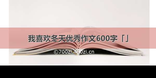 我喜欢冬天优秀作文600字「」