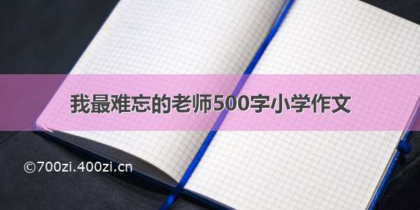 我最难忘的老师500字小学作文