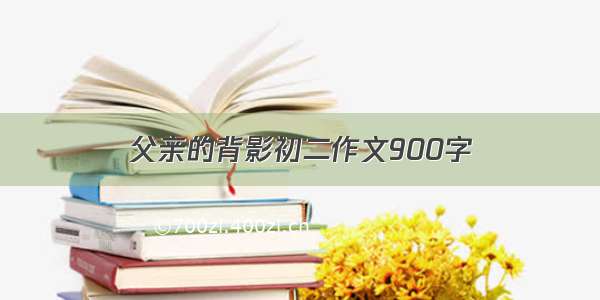 父亲的背影初二作文900字